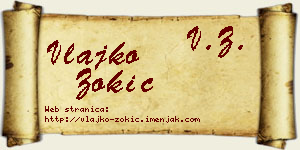 Vlajko Zokić vizit kartica